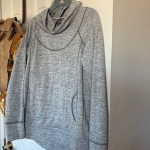 Kuhl Sweatshirt Top Gray Cowl Neck Hiking Outdoor